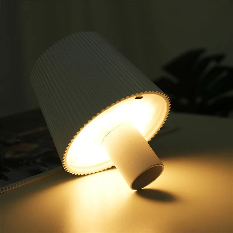 ML-G02 2000mAh Battery 3 Modes LED Night Lamp Pleated Wine Bottle Light