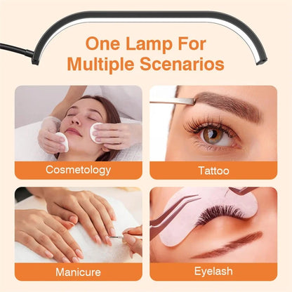 HD-G63X Manicure Eyelash Beauty Light Floor Standing Remote Dimming LED Moon Lamp