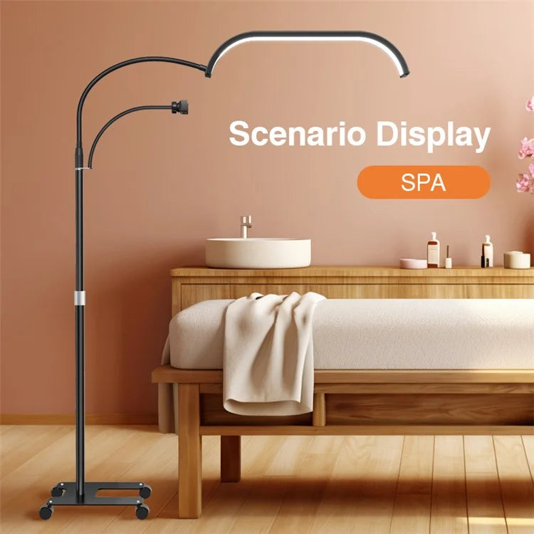 HD-G63X Manicure Eyelash Beauty Light Floor Standing Remote Dimming LED Moon Lamp