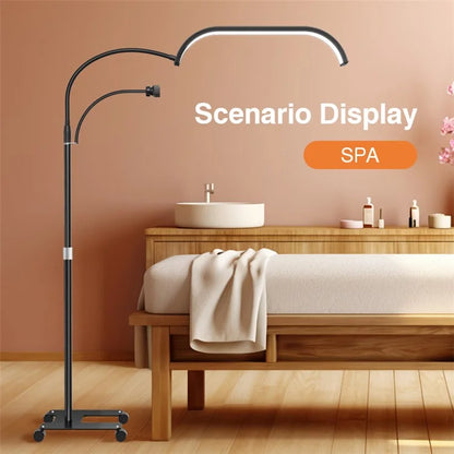 HD-G63X Manicure Eyelash Beauty Light Floor Standing Remote Dimming LED Moon Lamp