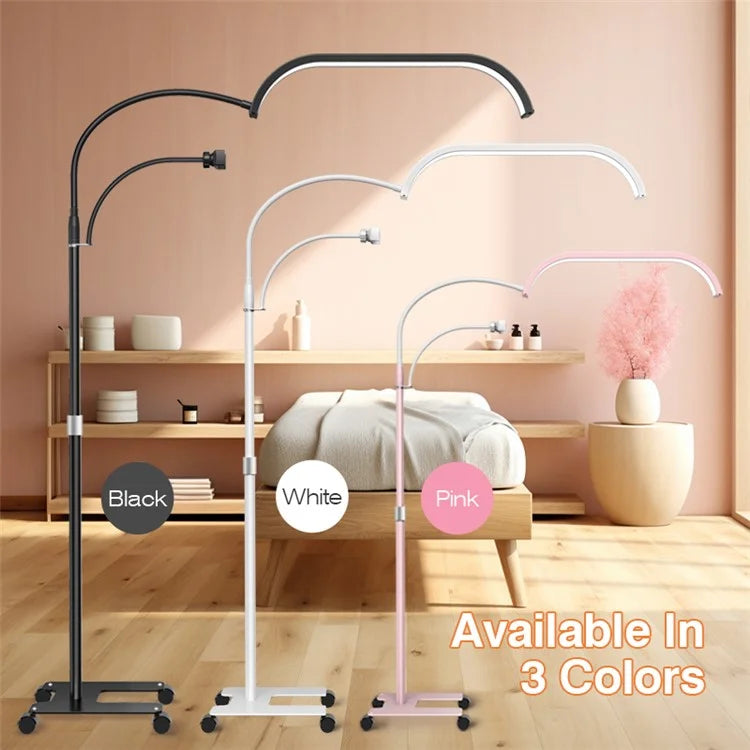 HD-G63X Manicure Eyelash Beauty Light Floor Standing Remote Dimming LED Moon Lamp