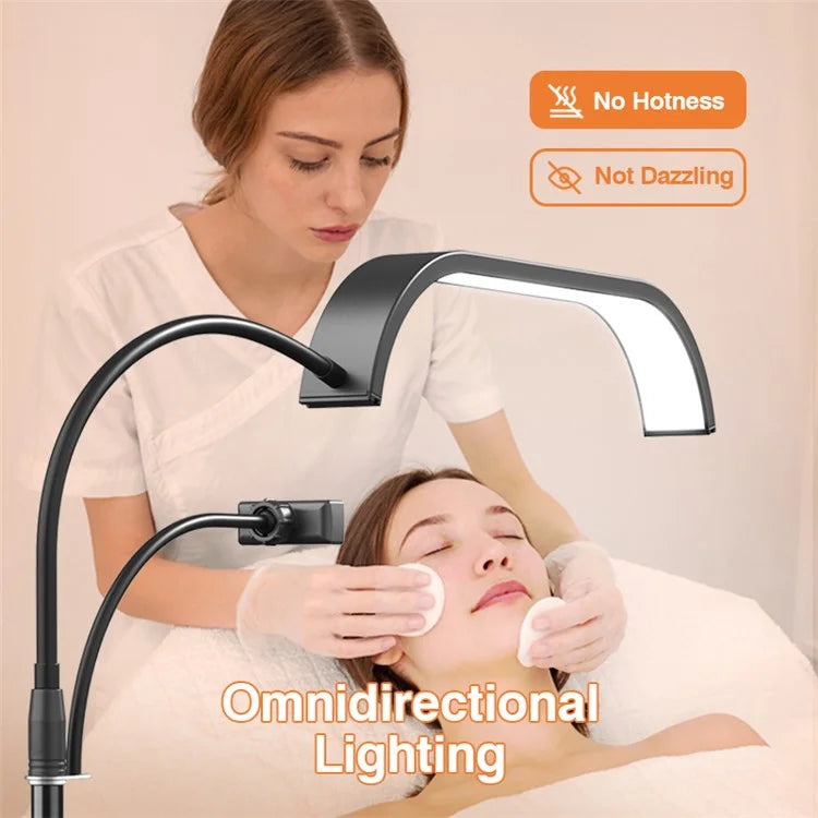 HD-G63X Manicure Eyelash Beauty Light Floor Standing Remote Dimming LED Moon Lamp