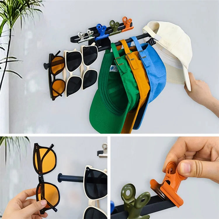 Carbon Steel Sun Hat Storage Rack Wall Mounted Hats Organizer Holders