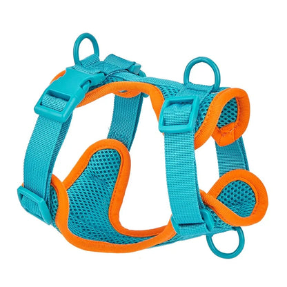 Size L Summer Breathable Mesh Dog Cat Harness Adjustable Pet Harness