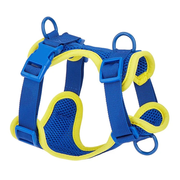 Size L Summer Breathable Mesh Dog Cat Harness Adjustable Pet Harness