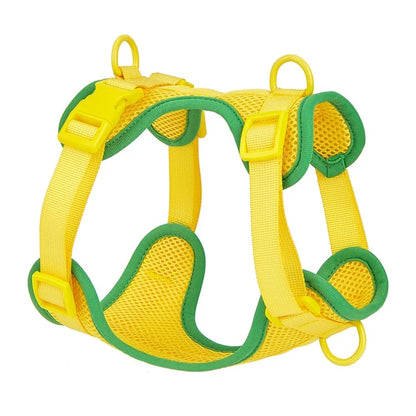 Size M Summer Breathable Mesh Dog Cat Harness Adjustable Soft Pet Harness