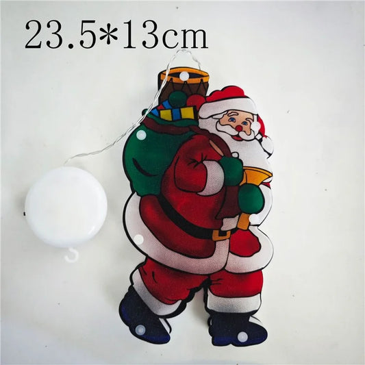 LED Christmas Decoration Light Window Suction Cup Hanging Light