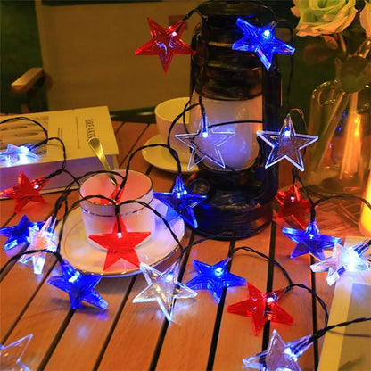 6.5m 30-LED Star Design String Light 8 Modes Solar Outdoor Garden Yard Decorative Lamp