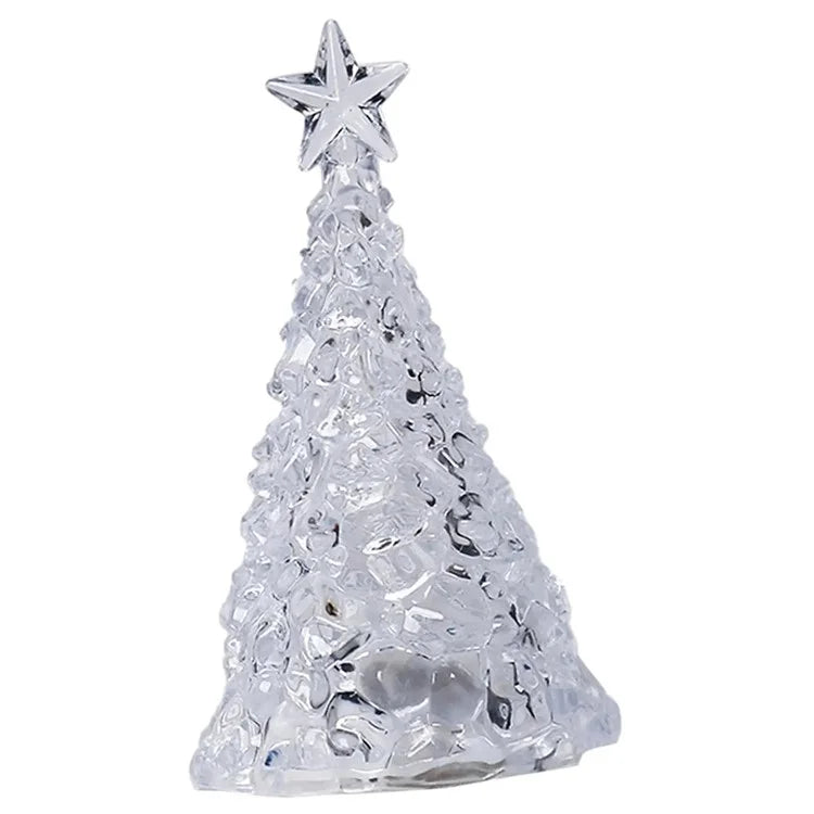 Iceberg Star Tree Design Night Light Bedroom Bedside Desktop Ornament Atmosphere Light, Warm Light