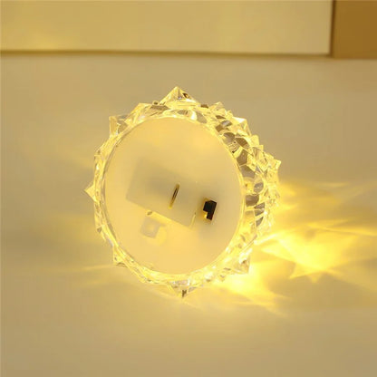 6.5x8cm Iceberg Shape LED Night Light Bedroom Bedside Desktop Ornament Atmosphere Light, Warm Light