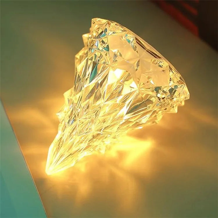 6.5x8cm Iceberg Shape LED Night Light Bedroom Bedside Desktop Ornament Atmosphere Light, Warm Light