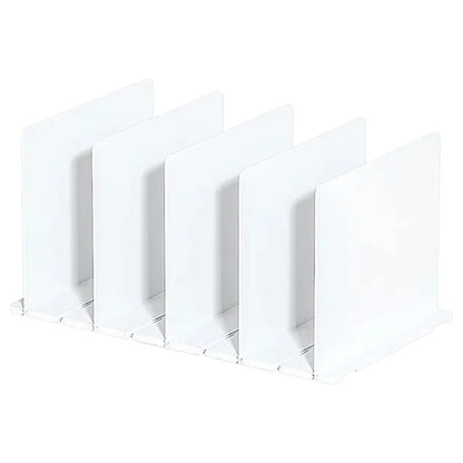 Wardrobe Closet Organizer Shelf 5 Partition Boards Plastic Handbag Storage Rack
