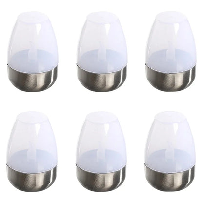 6Pcs Solar Imitation Candle LED Light Garden Yard Decorative Atmosphere Light