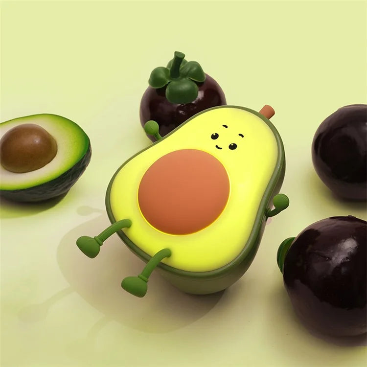 Avocado Night Light USB Rechargeable Lamps 3 Brightness Dimmable Nursery Bedside Nightlight