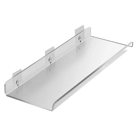38x11x5cm Transparent Acrylic U-Shaped Display Storage Rack Punch-Free Bathroom Wall Storage Shelf