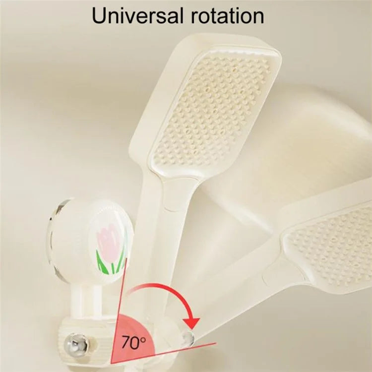 Tulip Shape Suction Cup Shower Head Holder Drill Free Wall Mount Shower Head Support