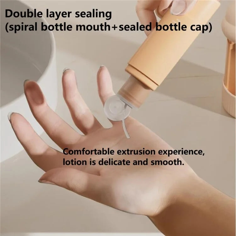 4-in-1 Travel Refillable Bottle Set Portable Squeezed Empty Lotion Shampoo Container
