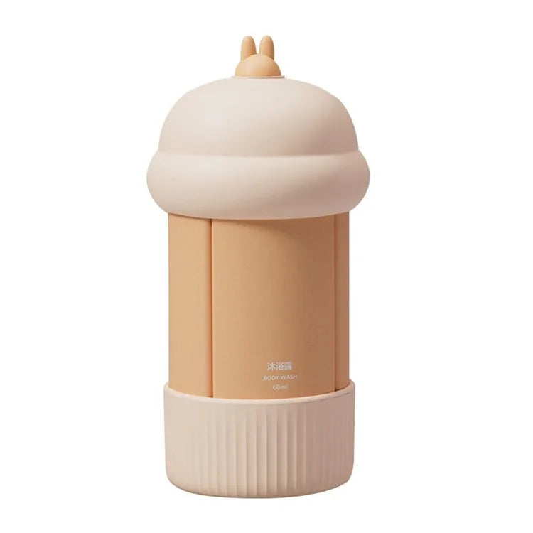 4-in-1 Travel Refillable Bottle Set Portable Squeezed Empty Lotion Shampoo Container