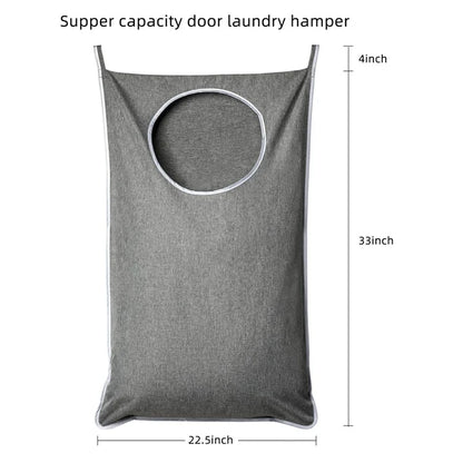 Bathroom Dirty Clothes Basket Laundry Storage Bag Wall Mount Hanging Clothing Organizer