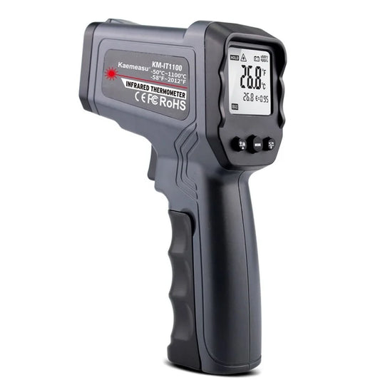 KAEMEASU KM-IT1100 Non-Contact Infrared Thermometer Dual-laser Industrial Temperature Measurement Tool