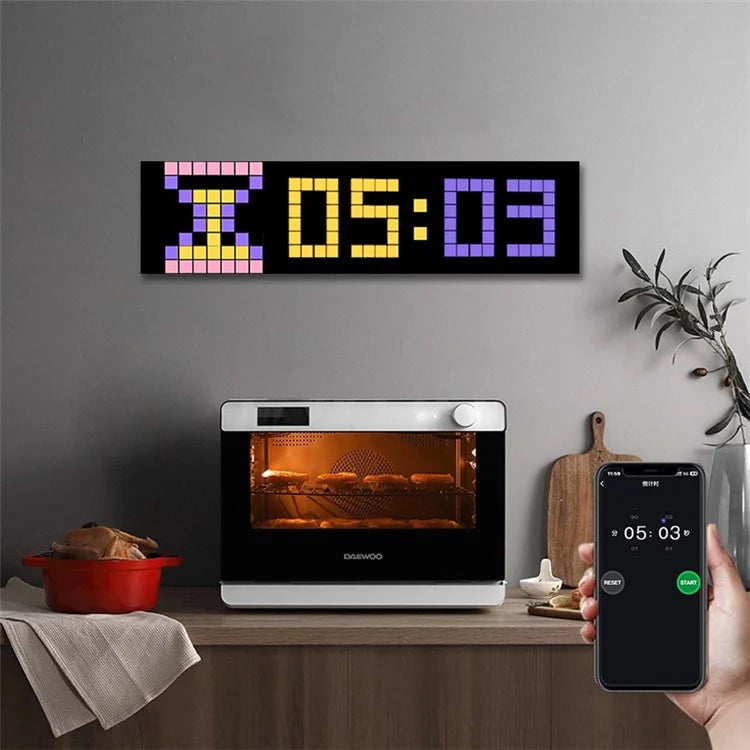 ID13 4Pcs DIY LED Pixel Art Display Screen Kit RGB Pixel Matrix Panel Room Decor