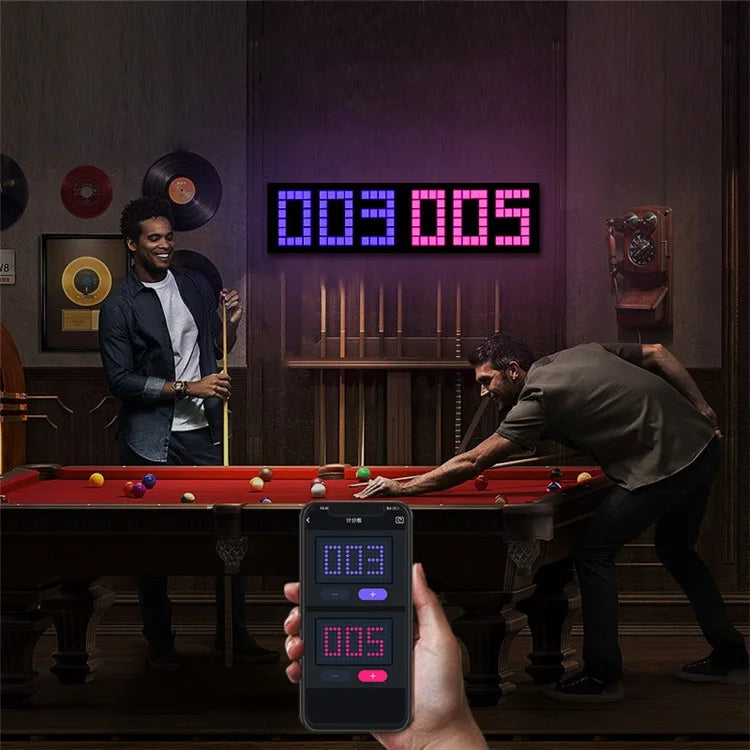ID13 4Pcs DIY LED Pixel Art Display Screen Kit RGB Pixel Matrix Panel Room Decor