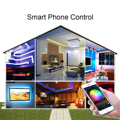 5m Tuya App Control RGB 2835 SMD Flexible 270-LED Light Strip with 24-Key Remote