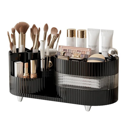 360 Degree Rotating Makeup Organizer Box Swivel Cosmetic Storage Rack