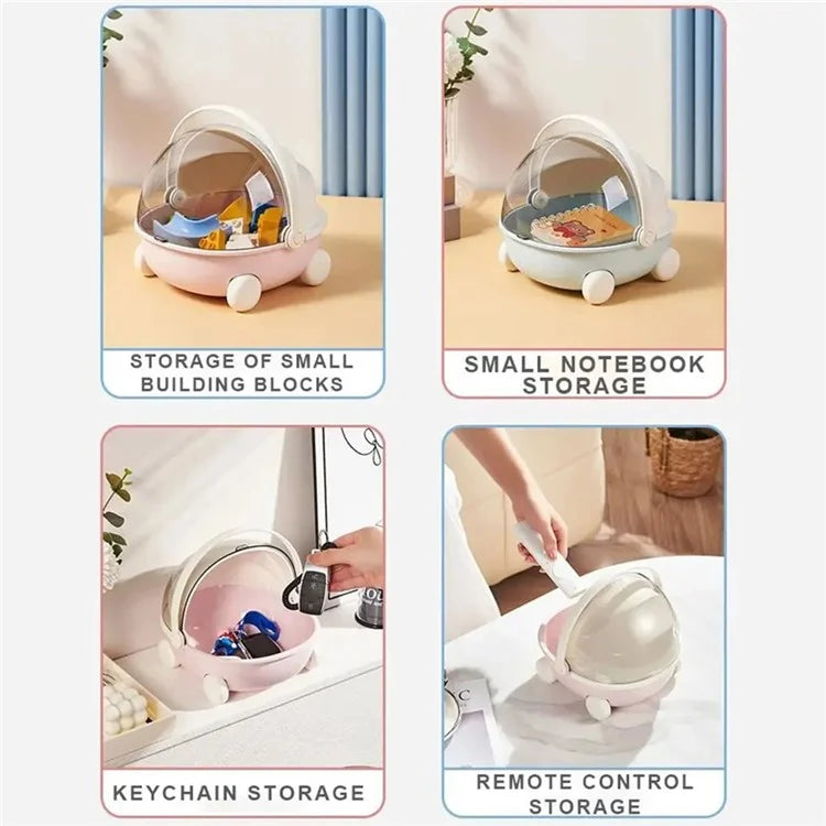 Creative Cute Cradle Desktop PP+PET Storage Box Key Snacks Toy Sundries Organizer