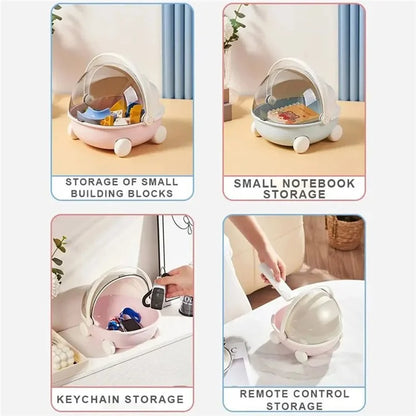 Creative Cute Cradle Desktop PP+PET Storage Box Key Snacks Toy Sundries Organizer