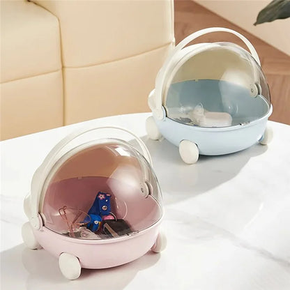 Creative Cute Cradle Desktop PP+PET Storage Box Key Snacks Toy Sundries Organizer