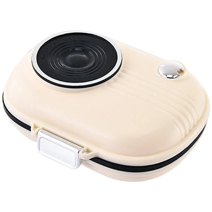 Camera Shape 7 Days Weekly Pill Dispenser Organizer Box Daily Medicine Storage Case, Size L (BPA Free, No FDA)