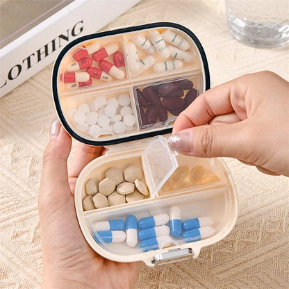 Camera Shape 7 Days Weekly Pill Dispenser Organizer Box Daily Medicine Storage Case, Size L (BPA Free, No FDA)