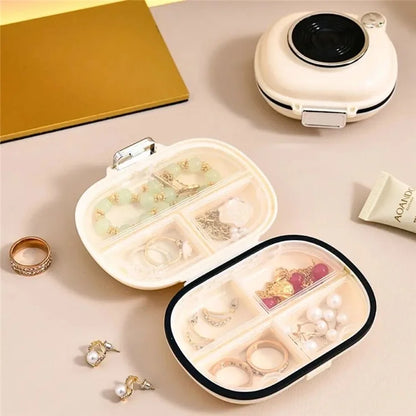 Camera Shape 7 Days Weekly Pill Dispenser Organizer Box Daily Medicine Storage Case, Size L (BPA Free, No FDA)