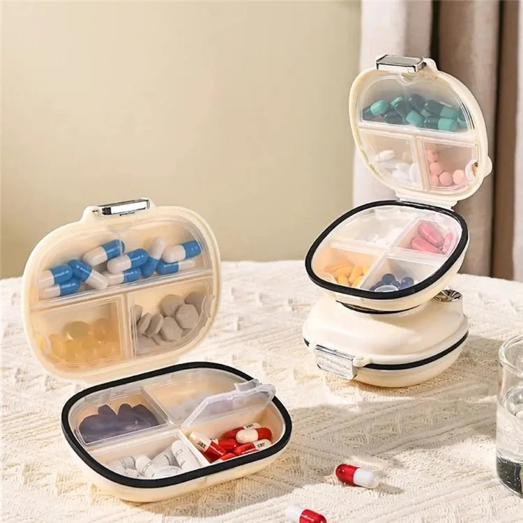 Camera Shape 7 Days Weekly Pill Dispenser Organizer Box Daily Medicine Storage Case, Size L (BPA Free, No FDA)