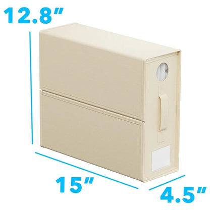 Round Window Blanket Sheet Storage Box Foldable Bed Sheet Quilt Cover Zippered Organizer