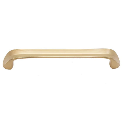 6891-96 115mm Modern Minimalist Cabinet Handle, Solid Zinc Alloy Drawer Pulls, Gold
