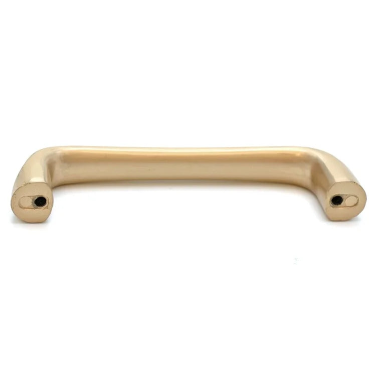 6891-96 115mm Modern Minimalist Cabinet Handle, Solid Zinc Alloy Drawer Pulls, Gold