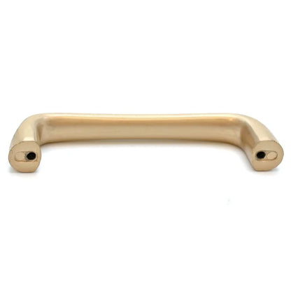 6891-128 147mm Modern Minimalist Cabinet Handle, Solid Zinc Alloy Drawer Pulls, Gold