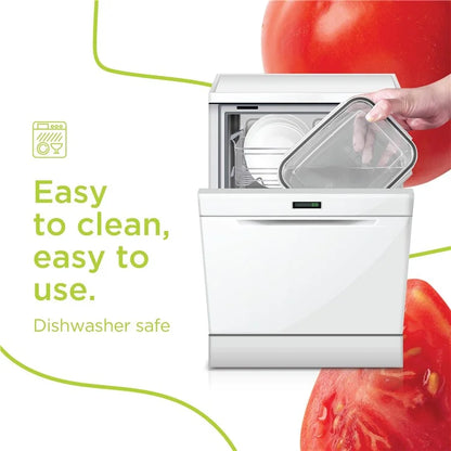 3Pcs Refrigerator Storage Box Rectangular Transparent Drain Basket Fruit Vegetable Fresh-Keeping Box (BPA Free, No FDA)