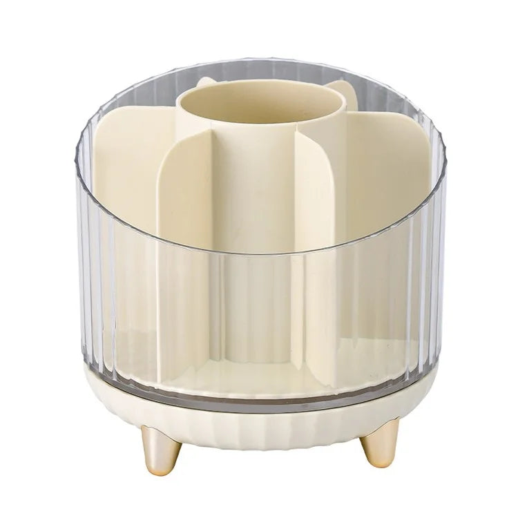 Makeup Organizer Rotating Brush Holder Clear Cosmetic Organizer Storage Display Box