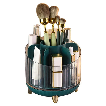 Makeup Organizer Rotating Brush Holder Clear Cosmetic Organizer Storage Display Box