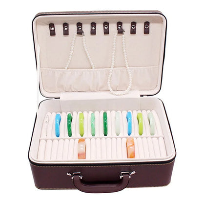 XSC-024 PU Leather Bracelet Storage Box 40 Slots Bangle Storage Case