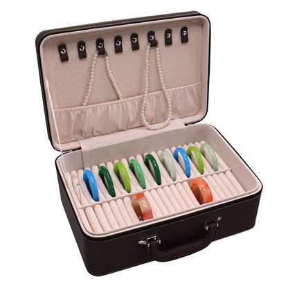 XSC-024 PU Leather Bracelet Storage Box 40 Slots Bangle Storage Case
