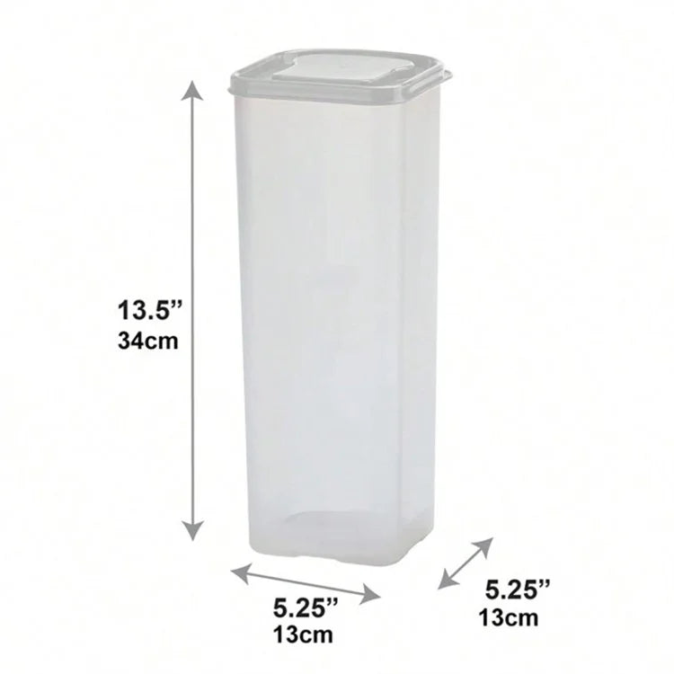 Bread Box with Lid Plastic Clear Toast Keeper Fridge Bread Storage Bin (BPA Free, No FDA)