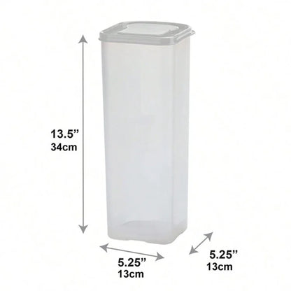 Bread Box with Lid Plastic Clear Toast Keeper Fridge Bread Storage Bin (BPA Free, No FDA)