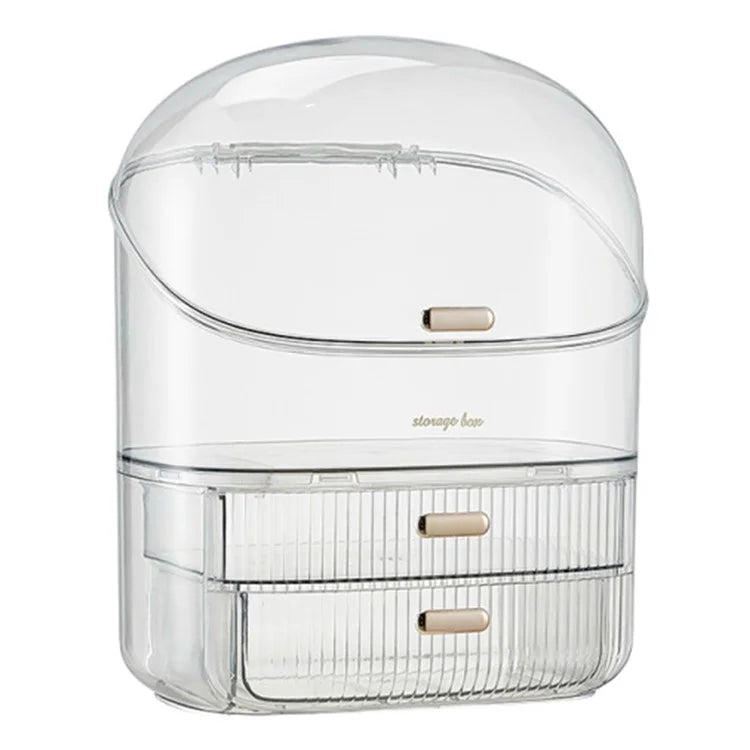 3026 Cosmetics PET Storage Box Dressing Table Dustproof Makeup Products Organizer