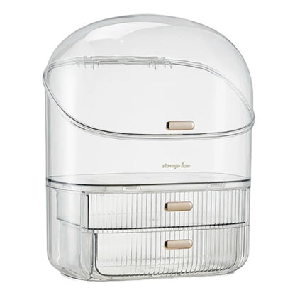 3026 Cosmetics PET Storage Box Dressing Table Dustproof Makeup Products Organizer