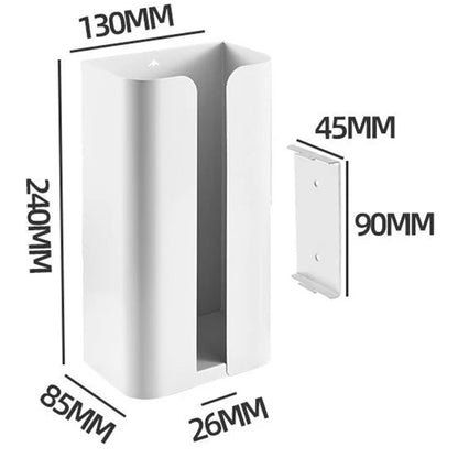 No Drilling Carbon Steel Storage Box Kitchen Tissue Paper Dispenser Holder