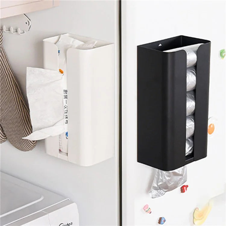 No Drilling Carbon Steel Storage Box Kitchen Tissue Paper Dispenser Holder